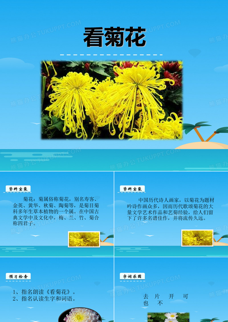 《看菊花》PPT[优秀课件资料]
