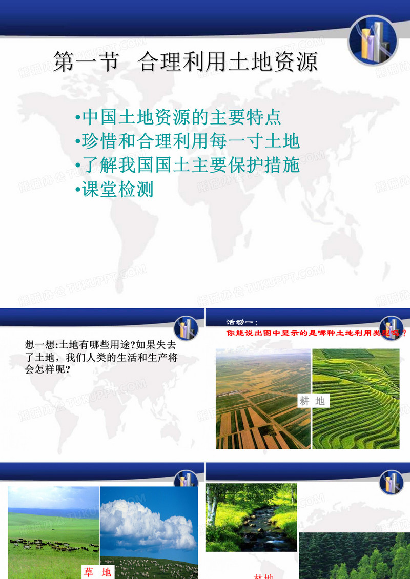《合理利用土地资源》PPT