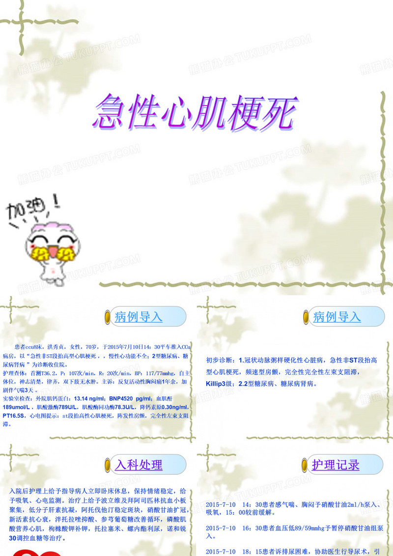 急性心肌梗塞护理查房