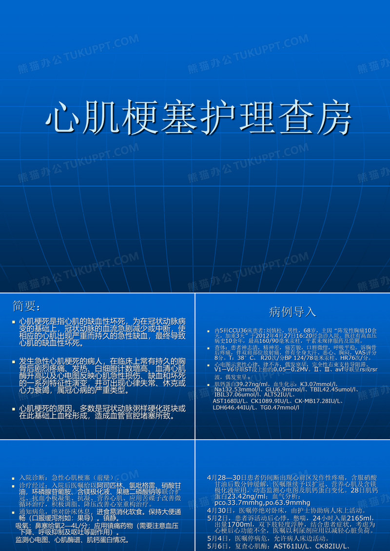 心肌梗塞护理查房 PPT课件