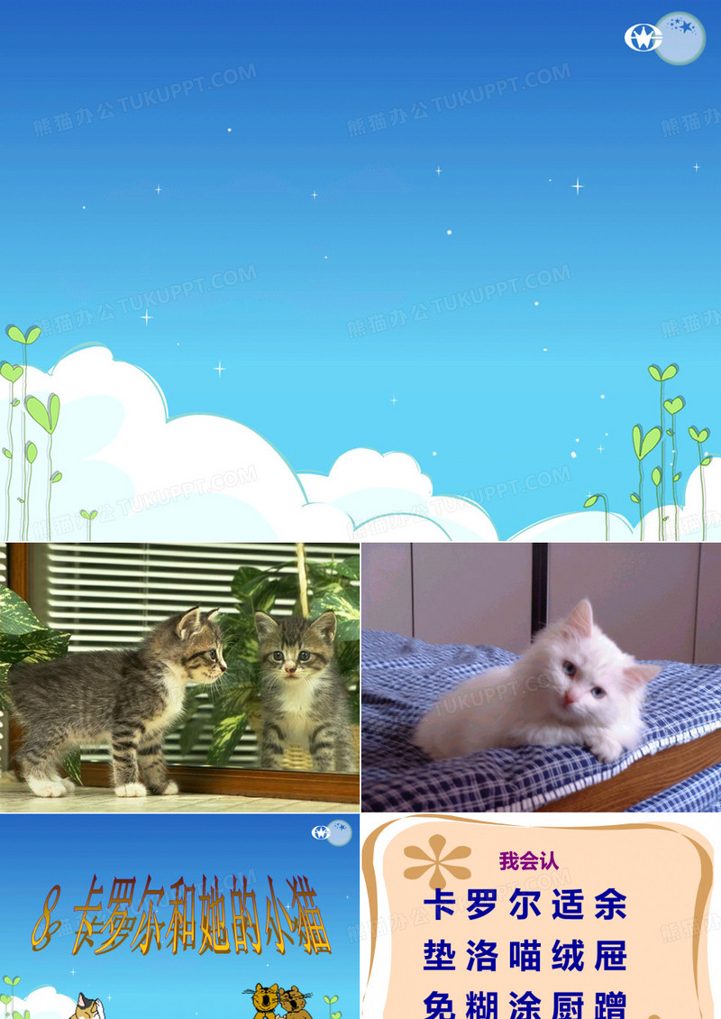 卡罗尔和她的小猫ppt