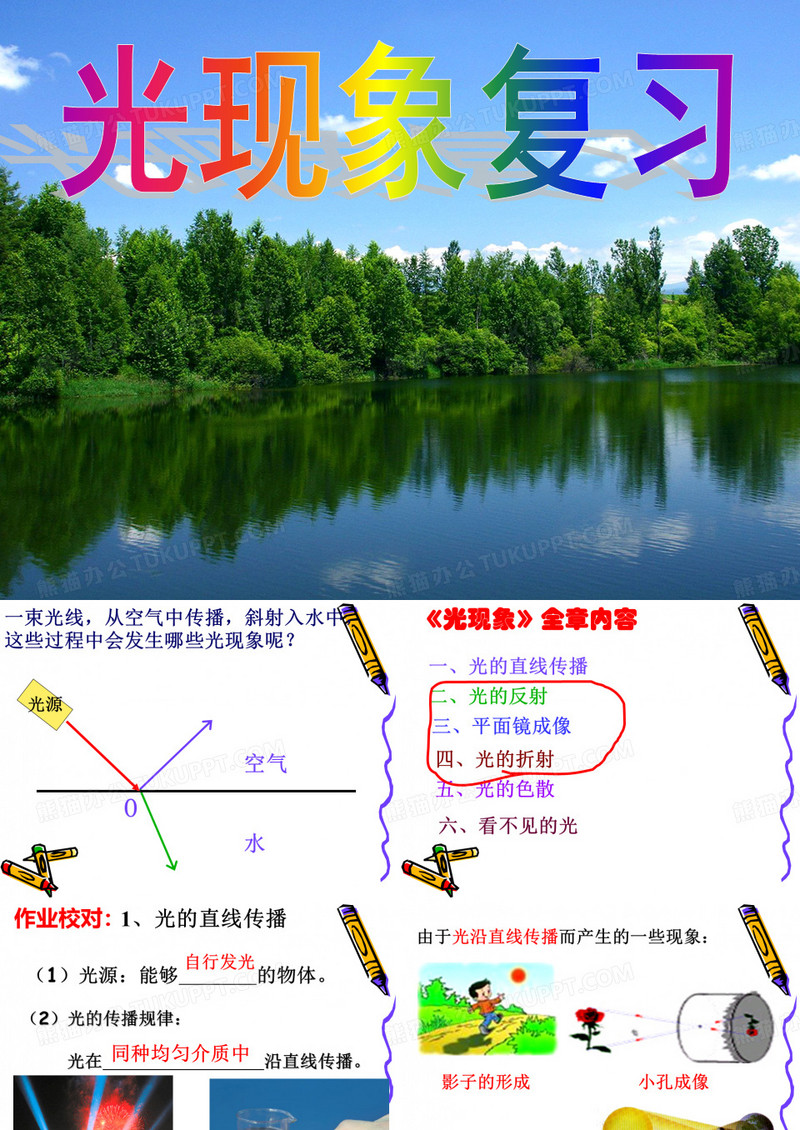 光现象复习课件
