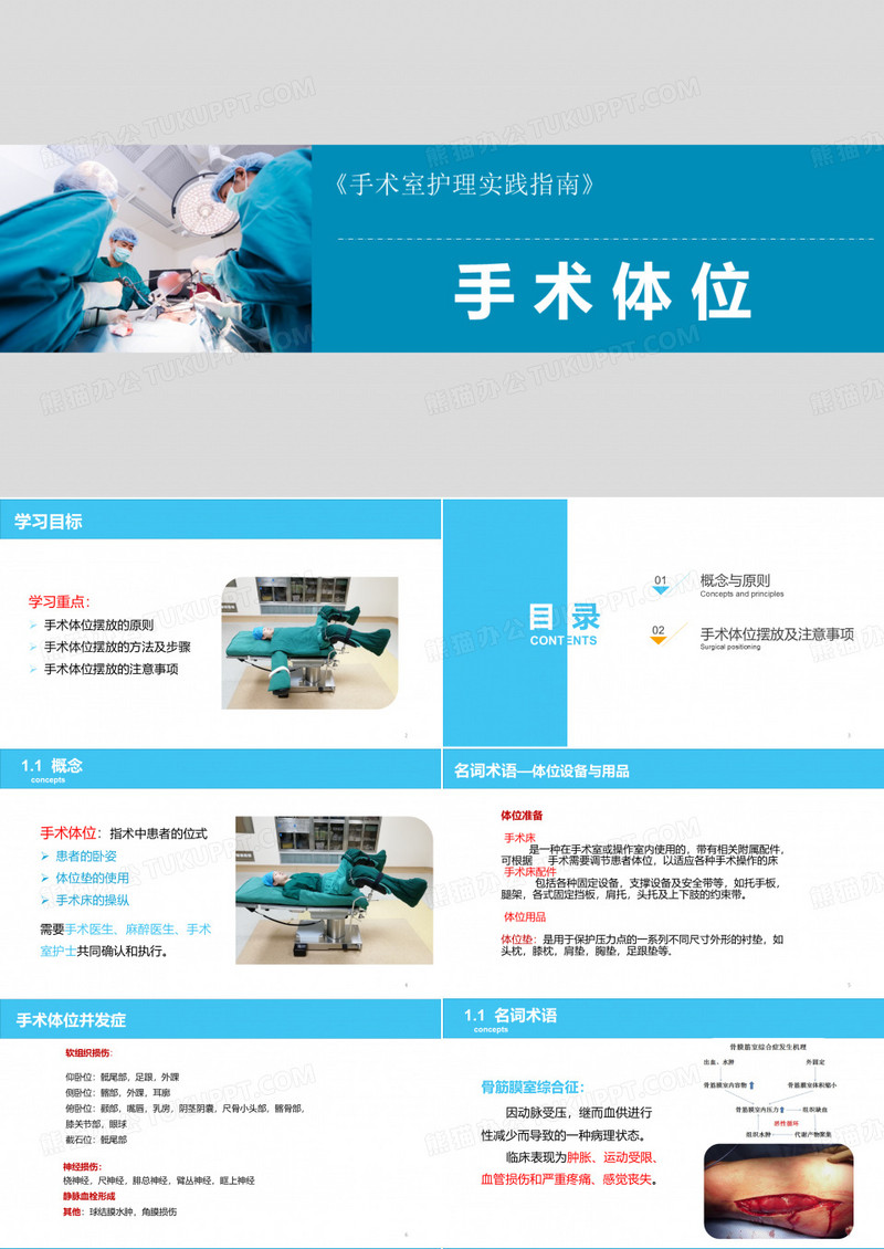 手术体位的摆放