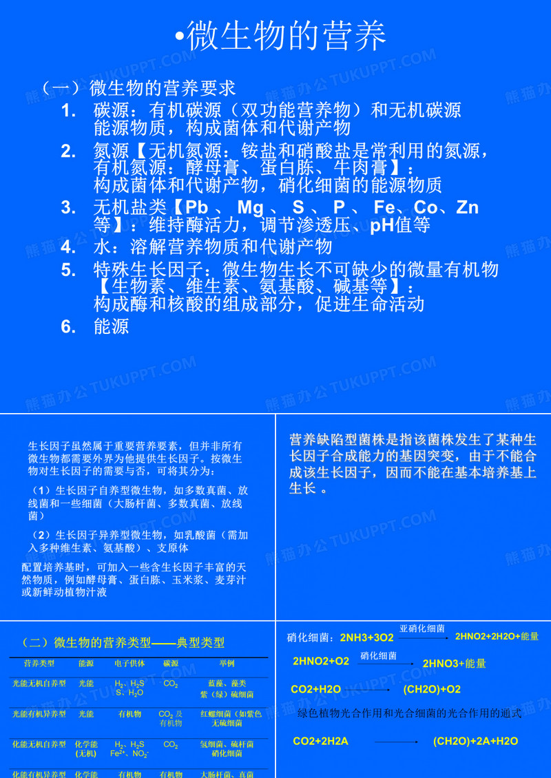 微生物的营养