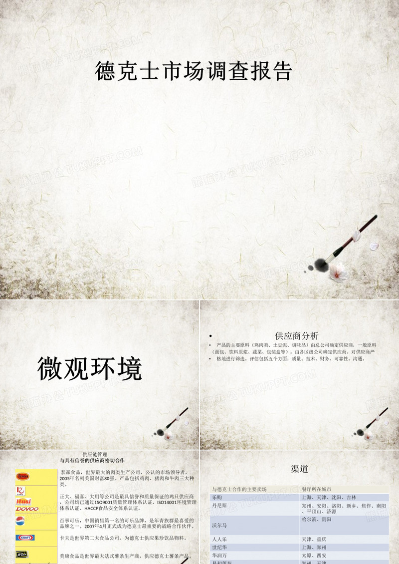德克士市场调查报告