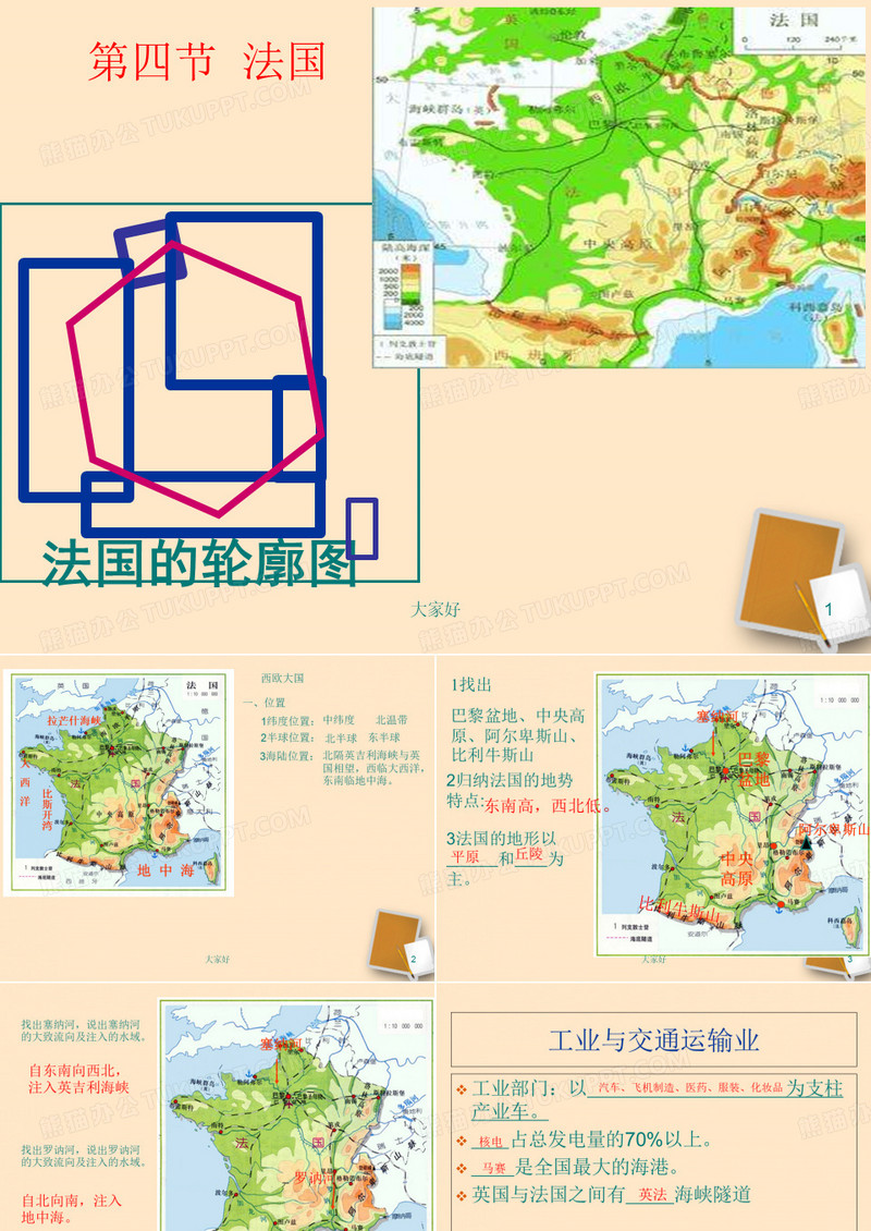 七年级地理下册《法国》课件