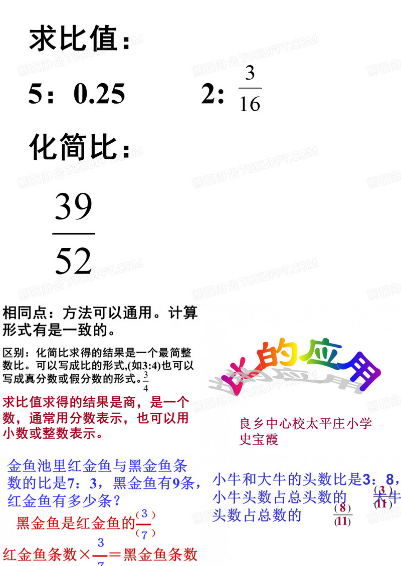 求比值