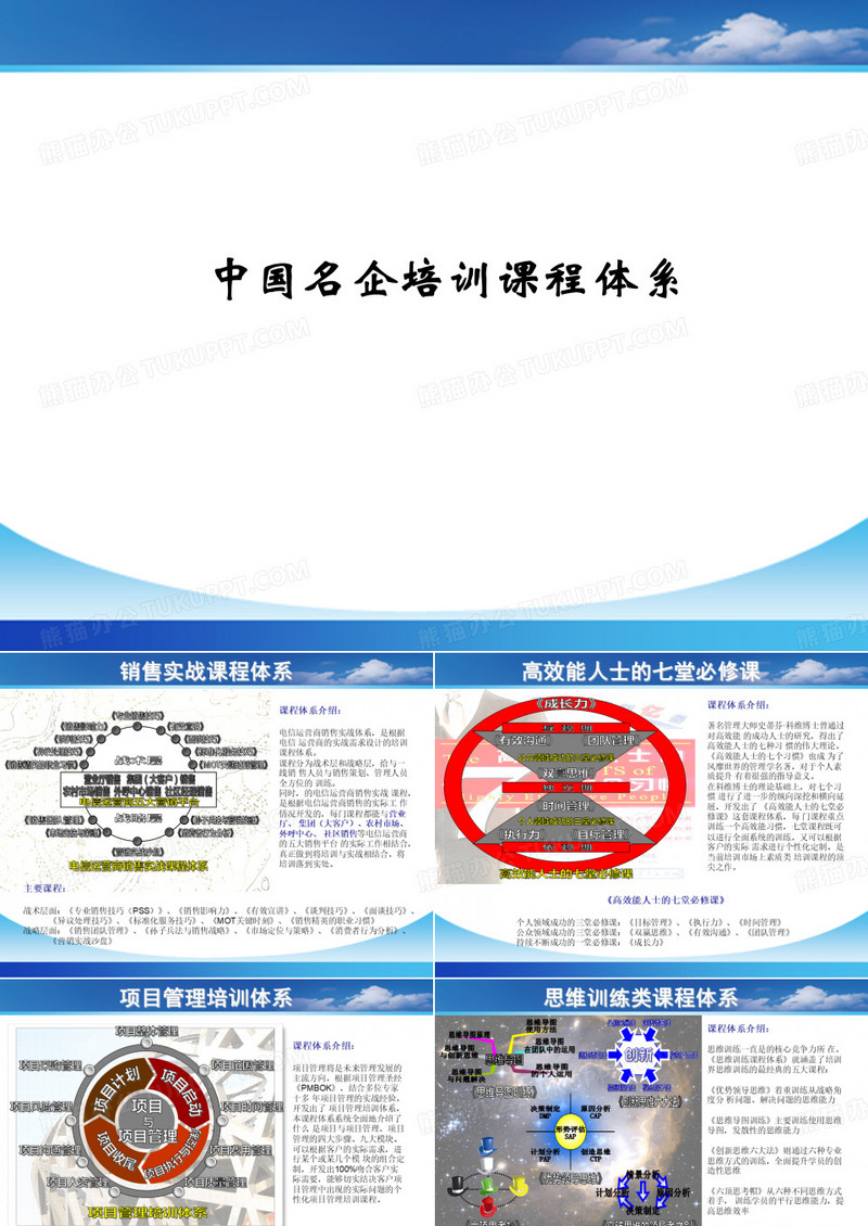 培训课程体系