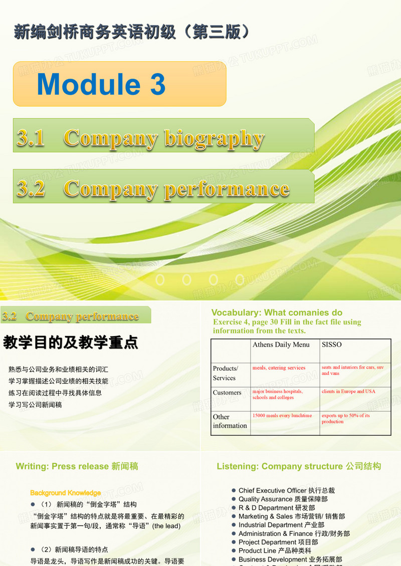 新编剑桥商务英语初级(第三版)