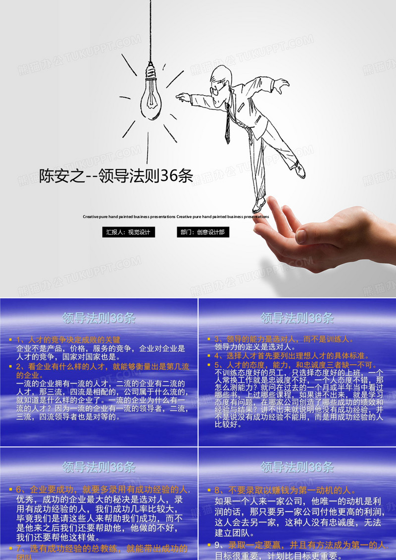 陈安之--领导法则36条