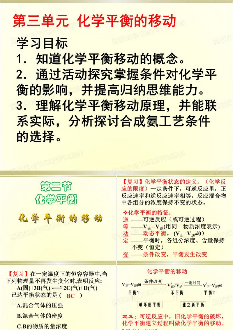 化学平衡的移动