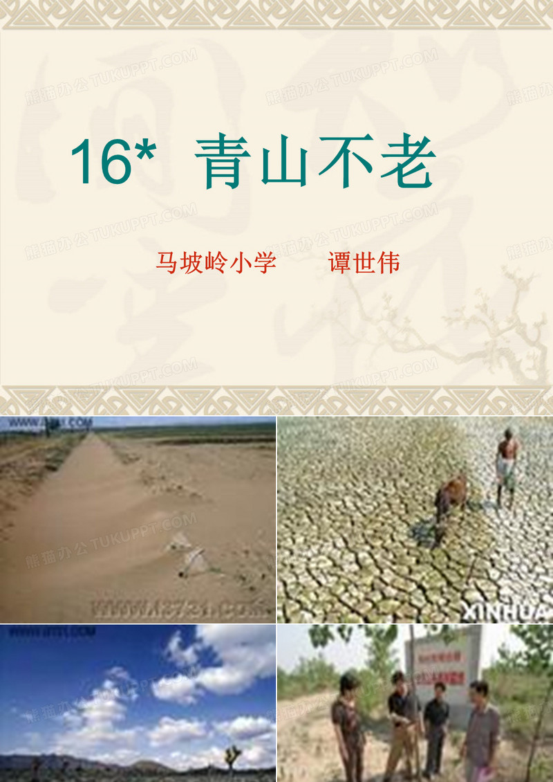 青山不老PPT课件