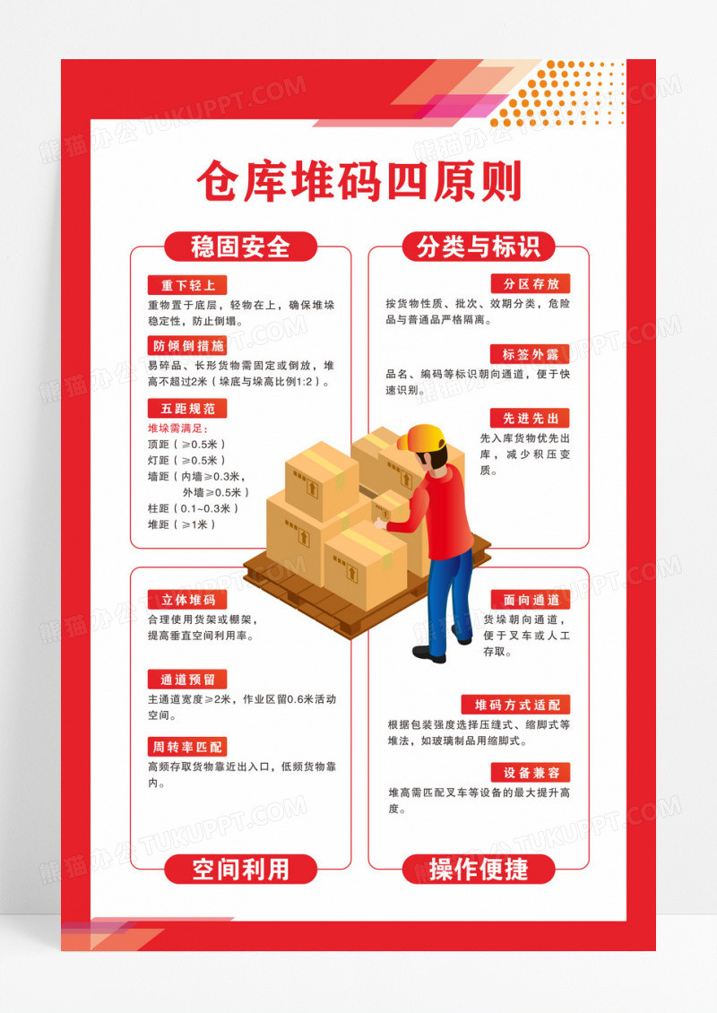 红色简约风仓库安全管理制度