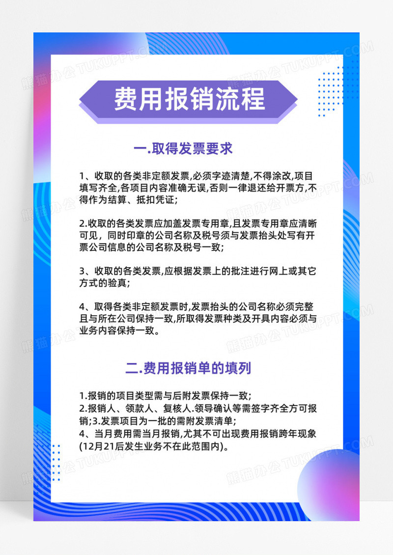 简约商务风格企业制度海报展板公司企业蓝色制度