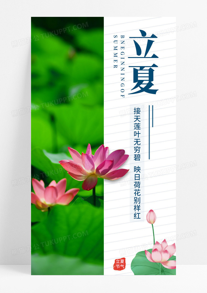 绿色摄影实拍立夏海报二十四节气24节气宣传海报