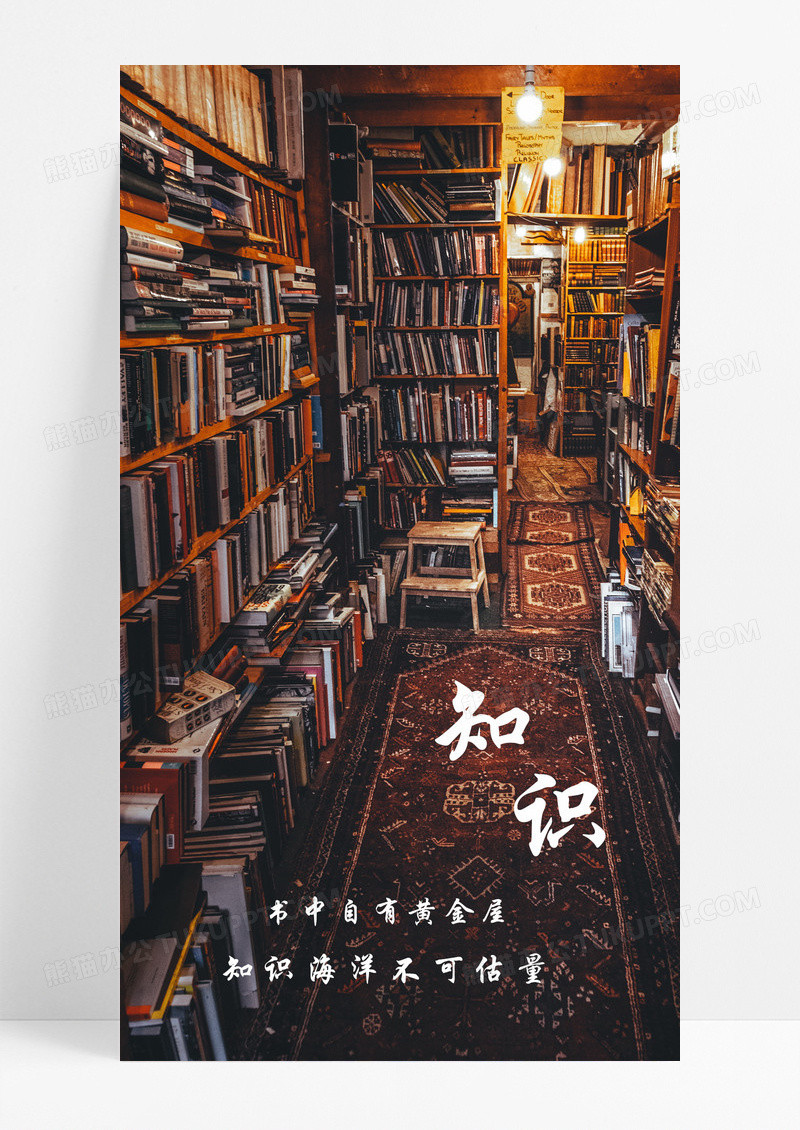 图书馆手机海报配图的图片
