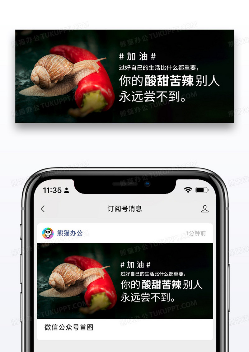 简约心情日签公众号封面配图图片