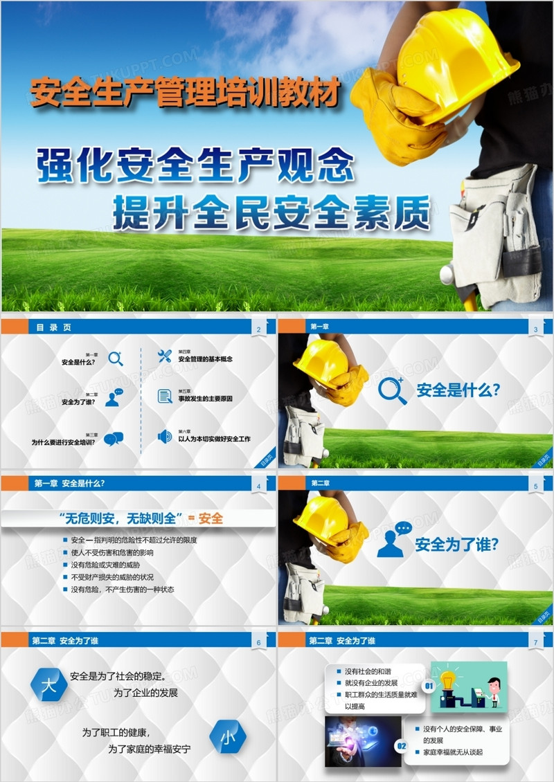 完整内容安全生产管理培训教材企业员工培训PPT模板