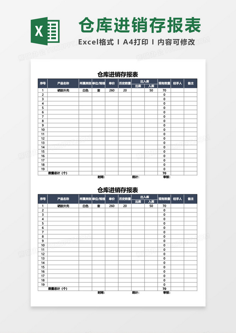 仓库进销存管理报表
