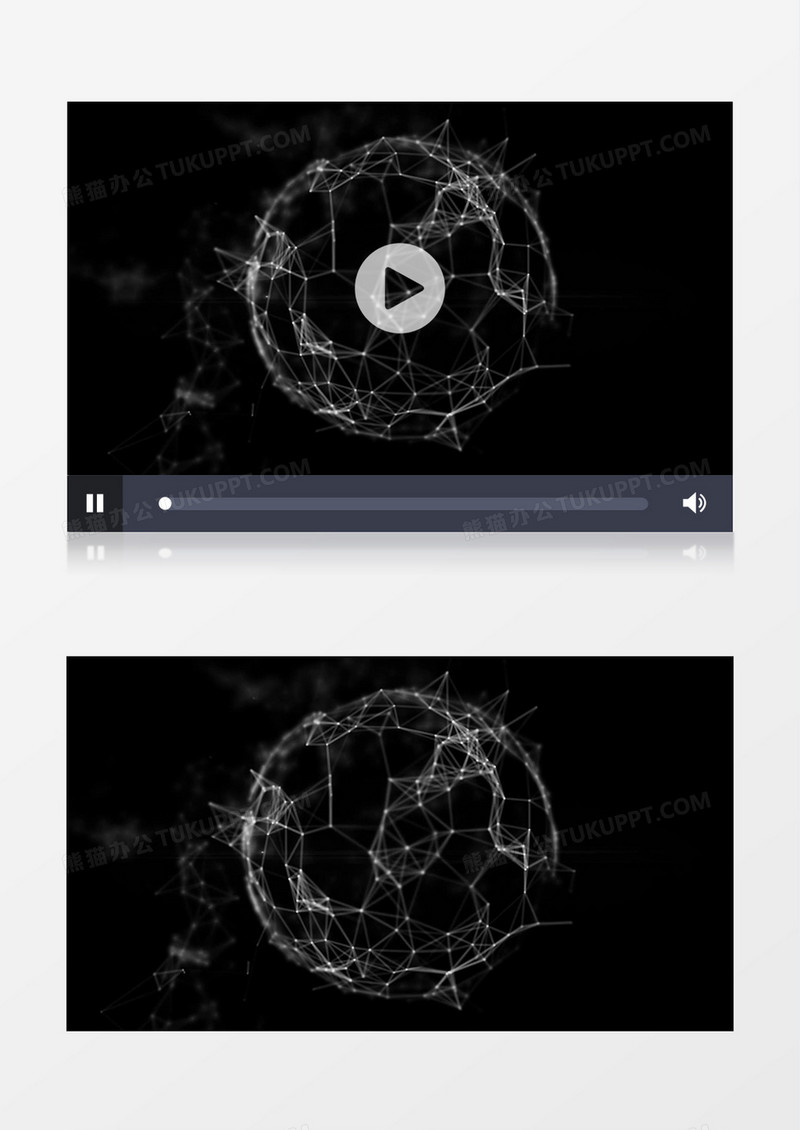 星球科技感几何动态粒子