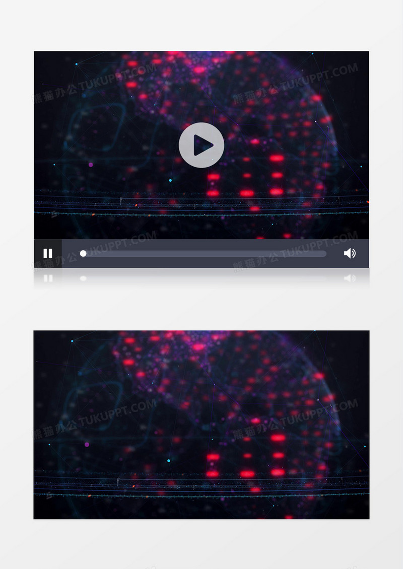 科技星球未来感动态粒子视频
