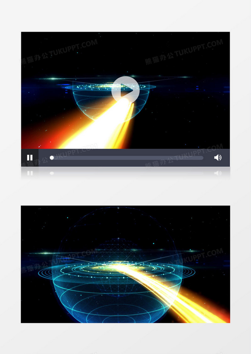 科技星球动态粒子视频素材
