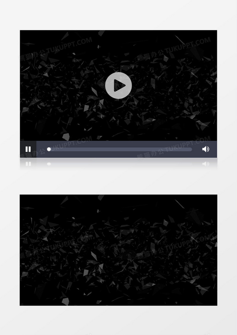 闪烁玻璃碎片动态粒子视频