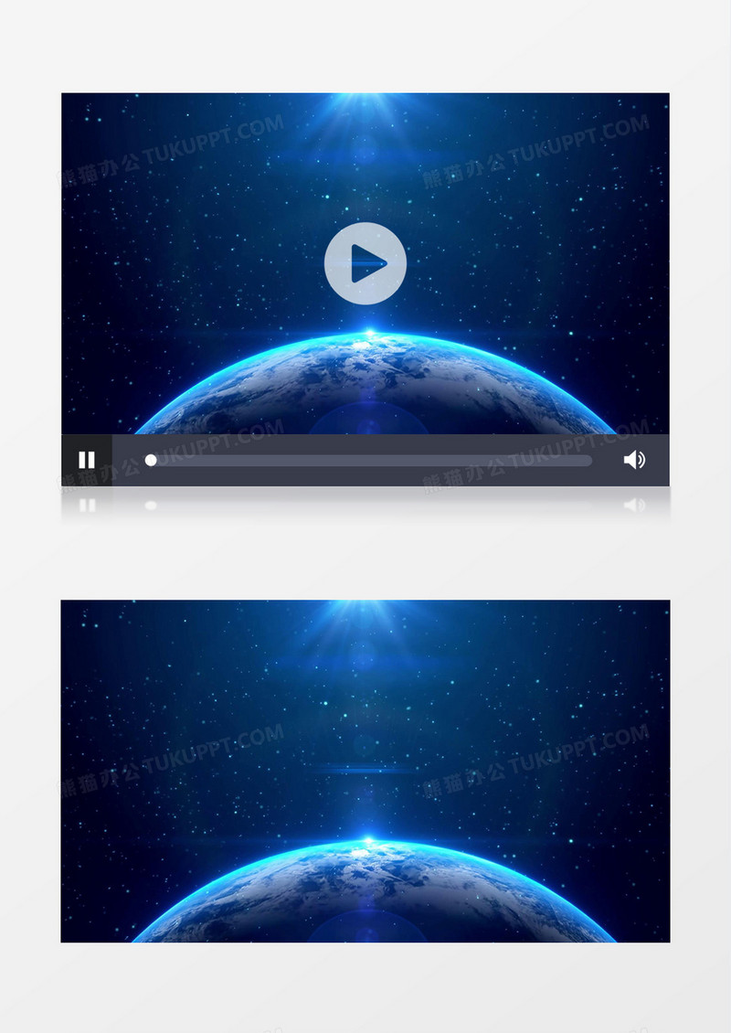 蓝色星球粒子动态粒子视频