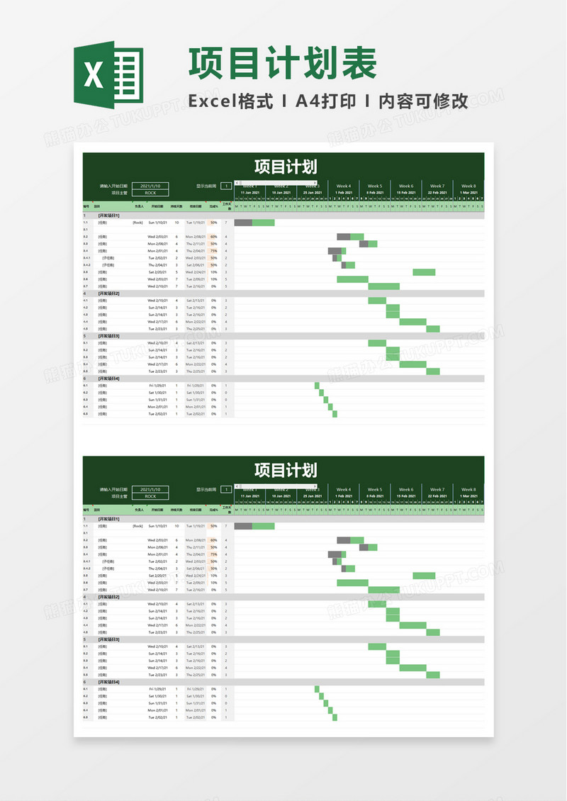 项目计划word模板