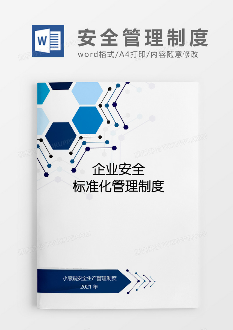 安全管理标准化制度化Word模板