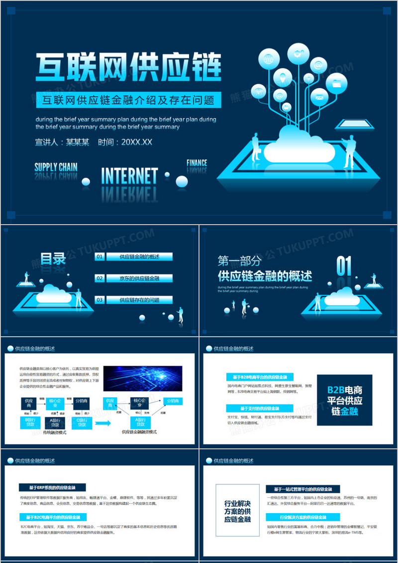 互联网供应链金融介绍及存在问题动态PPT