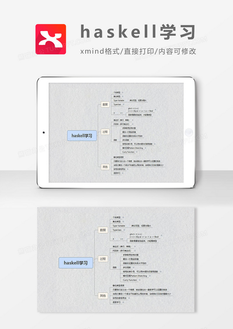 思维导图haskell学习XMind模板
