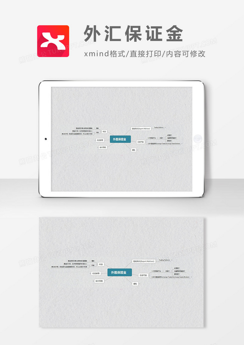 思维导图外汇保证金XMind模板