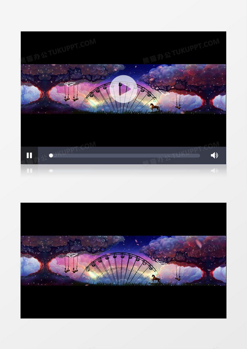 梦幻童话背景视频（有音乐）