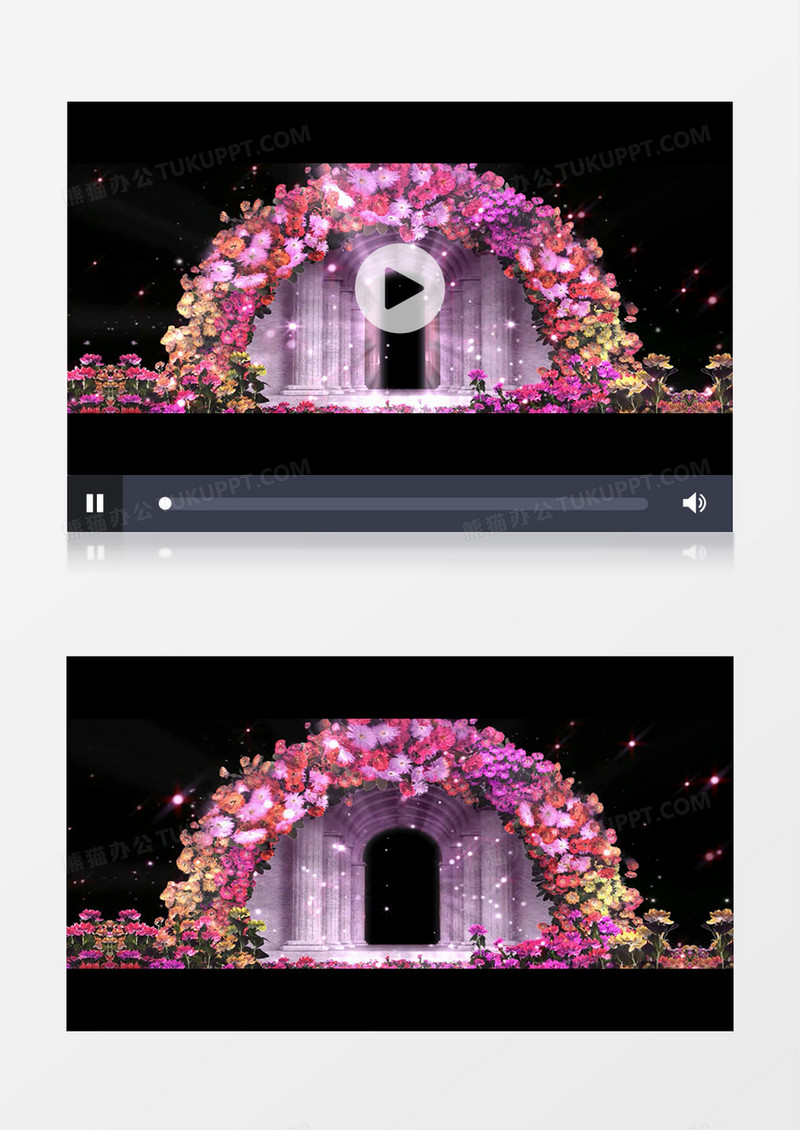 全息宫殿花门背景视频（有音乐）