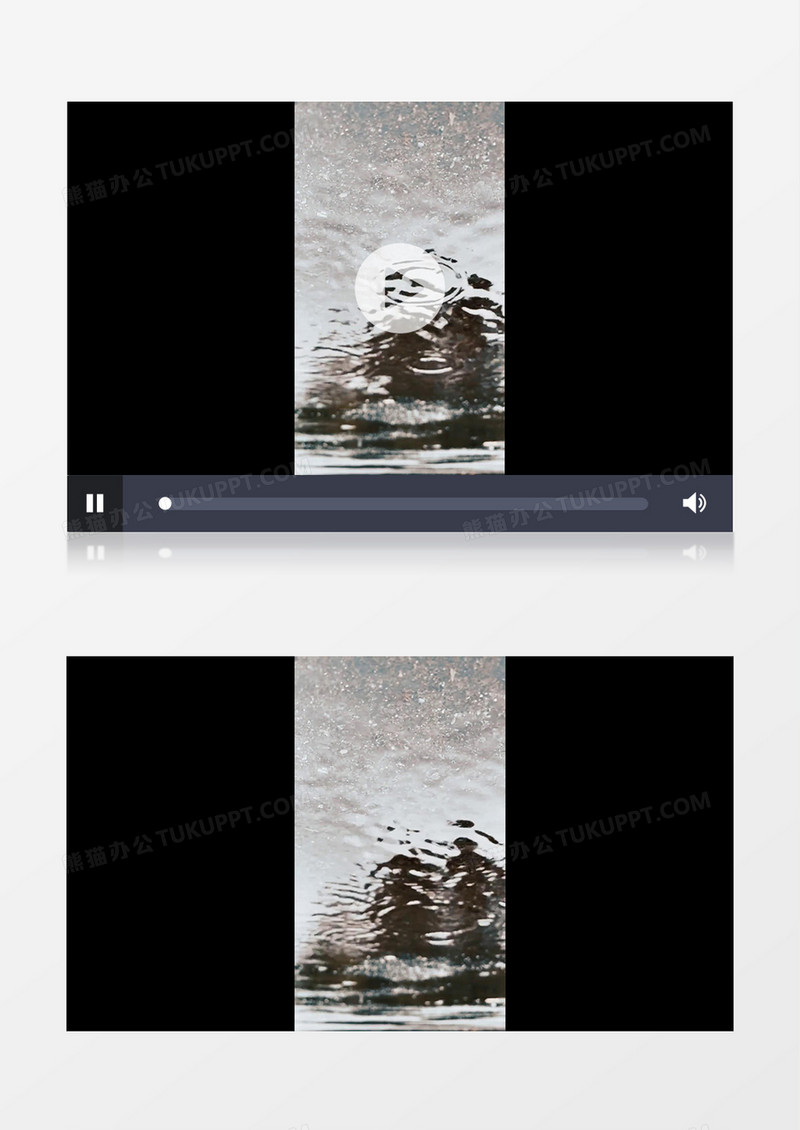 高清实拍水面上的水波纹实拍竖版视频素材