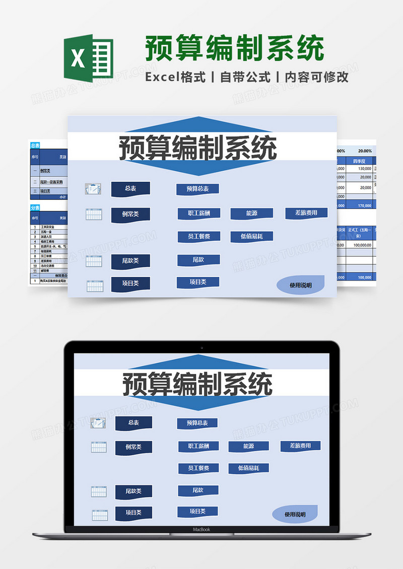 预算编制系统模板