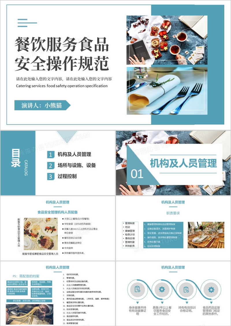 餐饮服务食品安全操作规范培训PPT模板