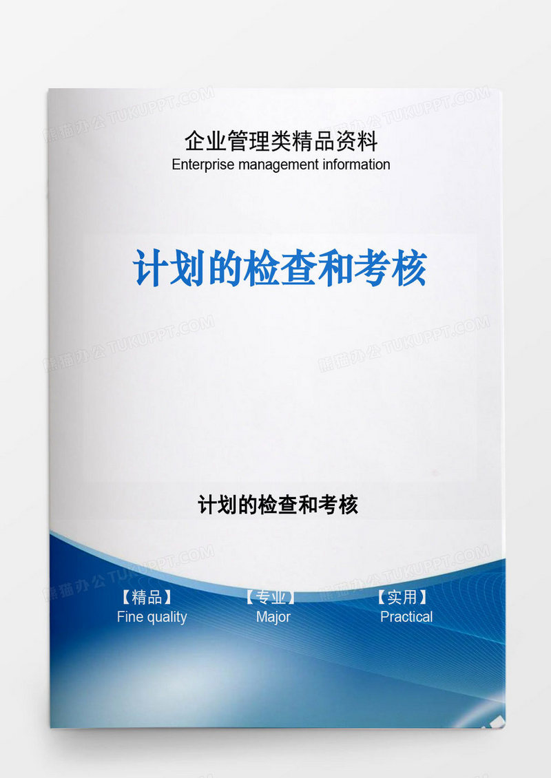 企业管理类计划的检查与考核word模板