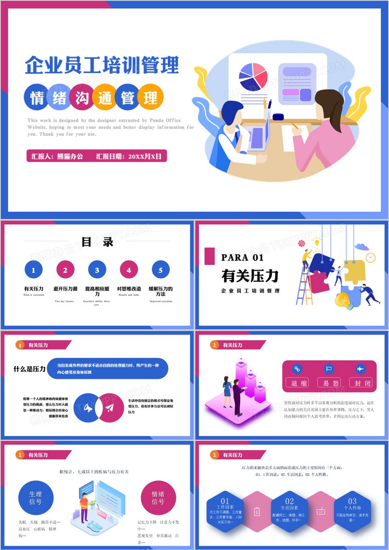 企业员工情绪沟通管理培训PPT模板