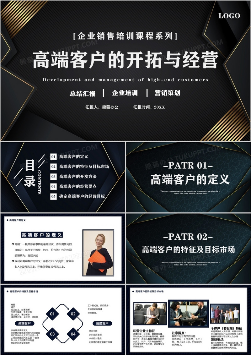 企业销售培训高端客户的开拓与经营PPT模板