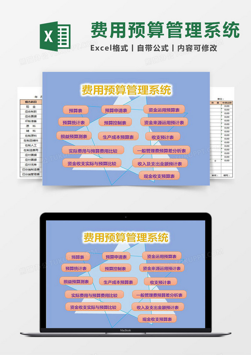 费用预算Excel管理系统