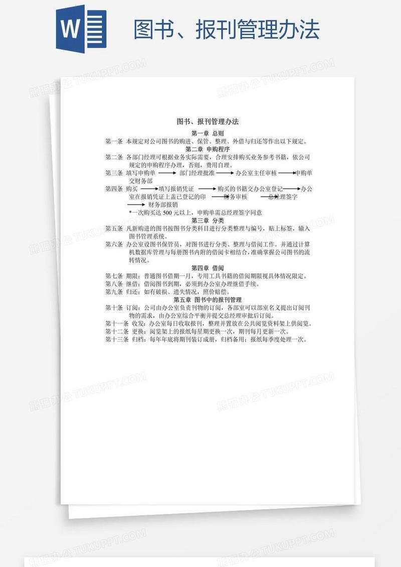 图书、报刊管理办法