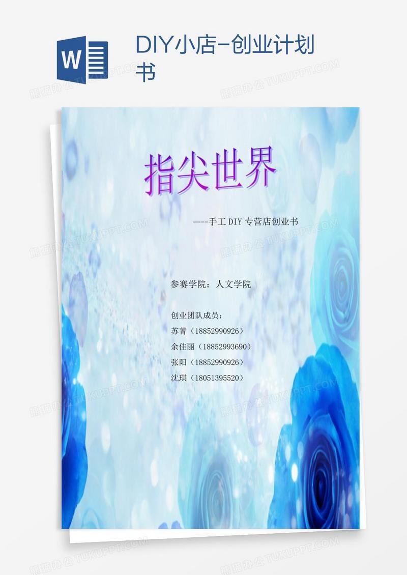 DIY小店-创业计划书