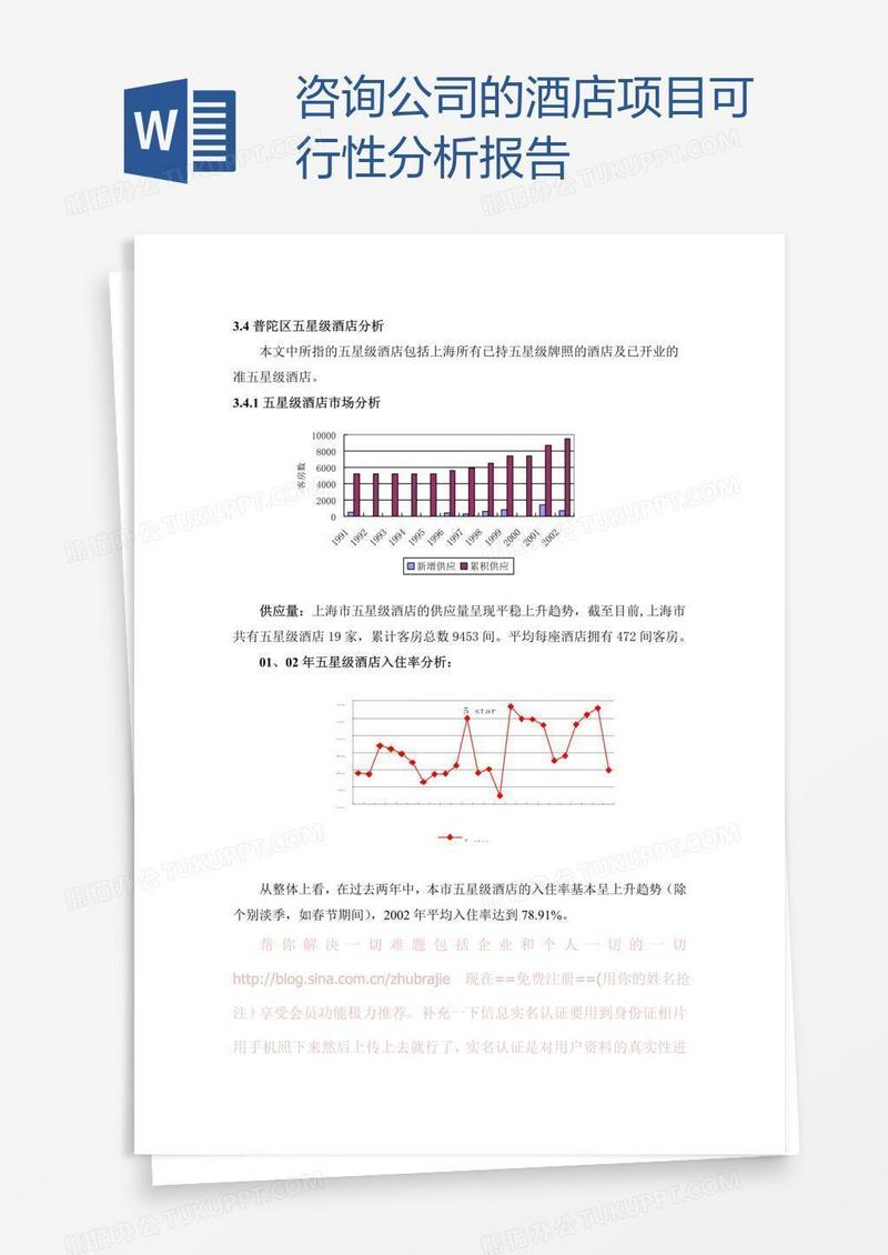 咨询公司的酒店项目可行性分析报告