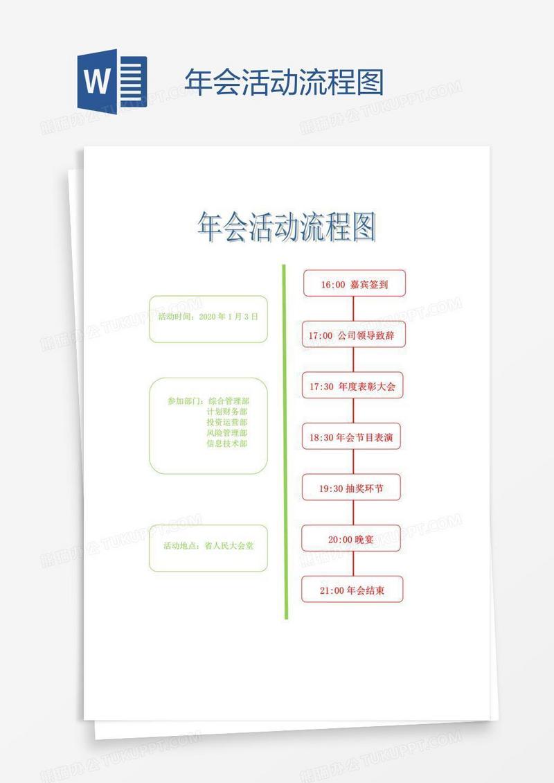 年会活动流程图