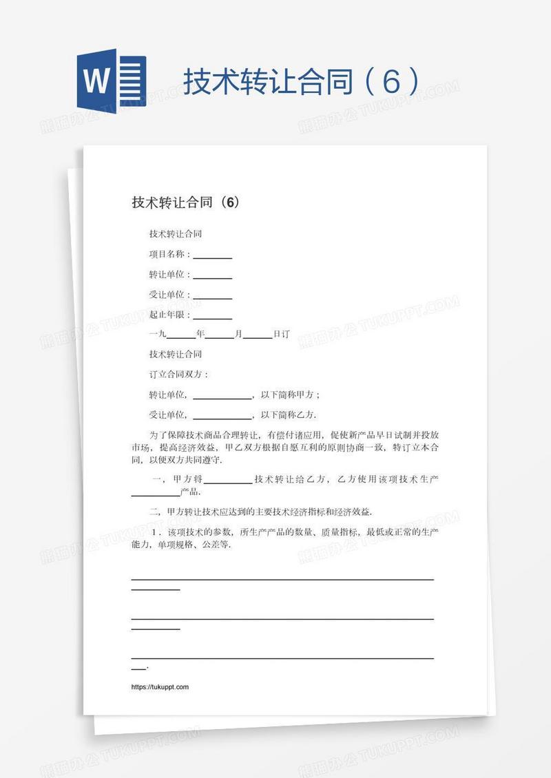 技术转让合同（6）