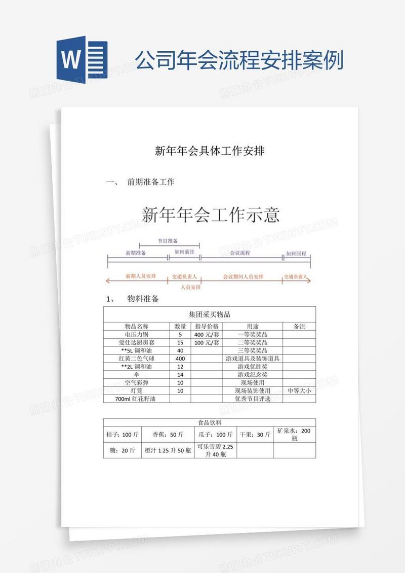 公司年会流程安排案例