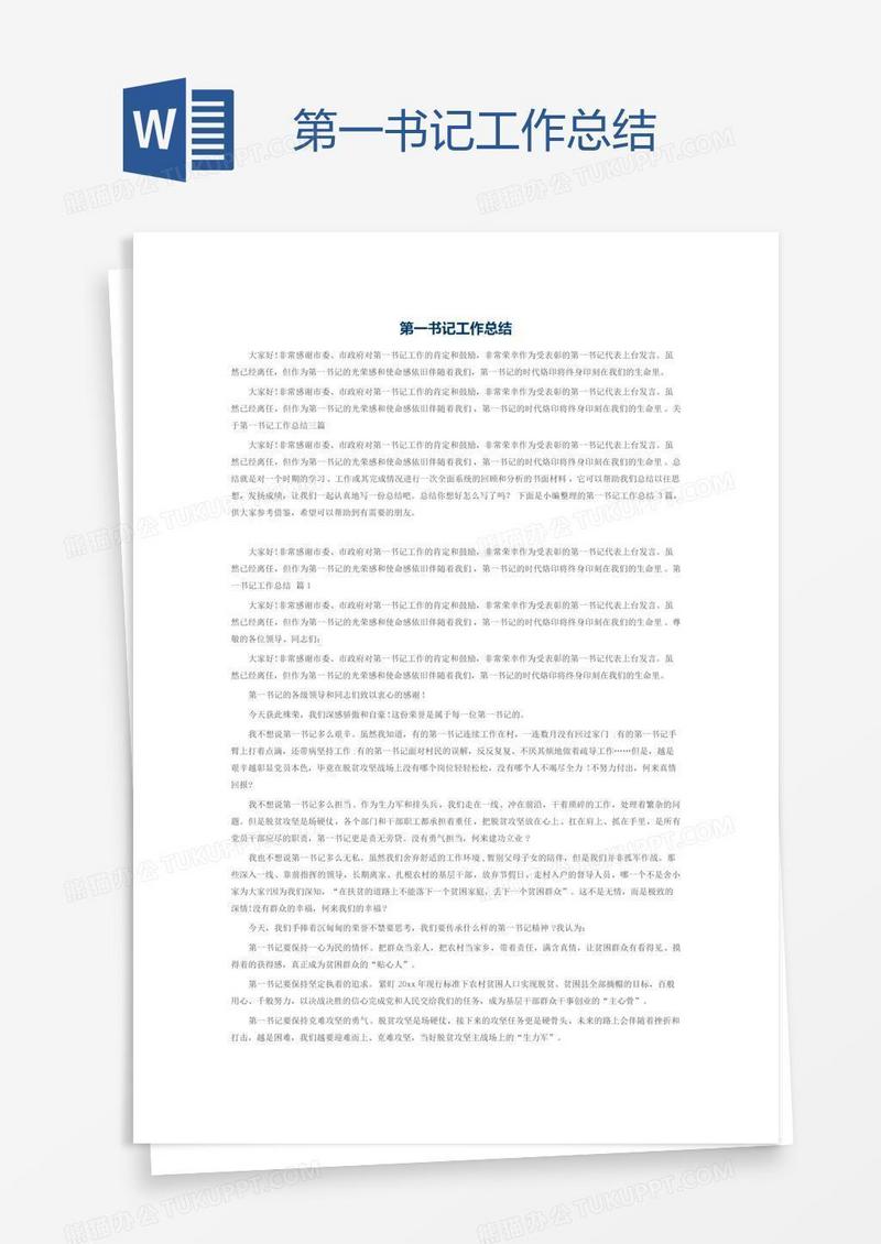 第一书记工作总结