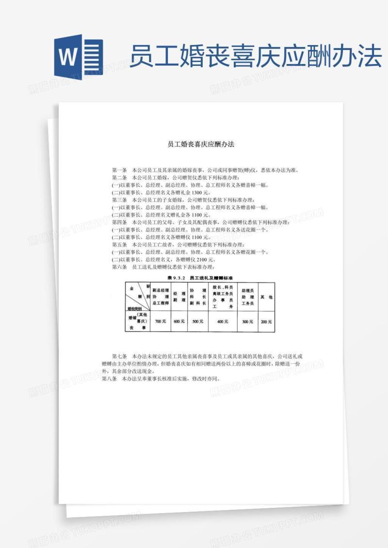 员工婚丧喜庆应酬办法